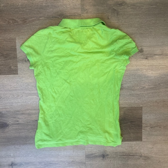 Hollister Co Lime Green Polo Shirt Size M - Picture 3 of 3